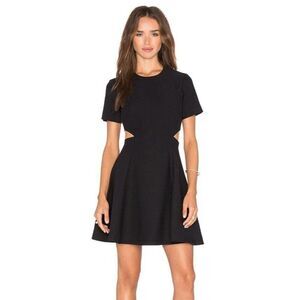 Elizabeth and James Leonie Black Fit Flare Dress